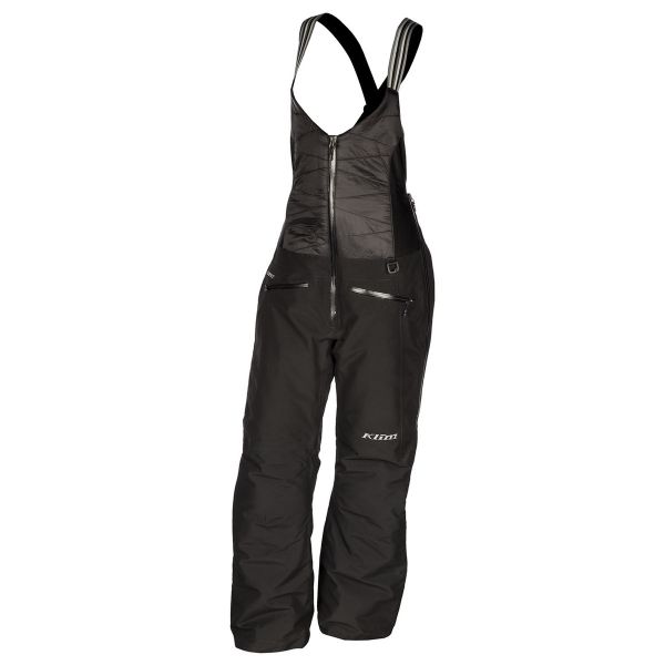 Women's Bibs Klim Snowmobil Insulated Lady Pants Allure Bib Black