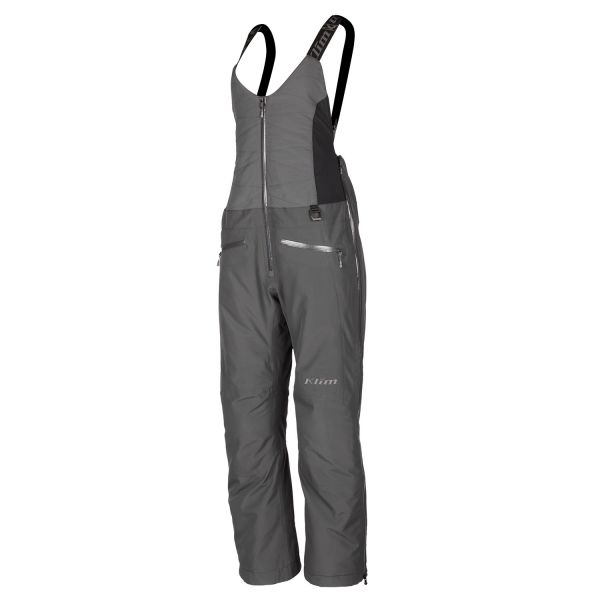 Women's Bibs Klim Snowmobil Insulated Lady  Allure Bib Short Asphalt