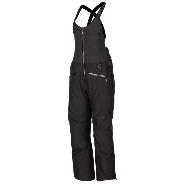 Women's Bibs Klim Snowmobil Insulated Lady  Allure Bib Regular Black