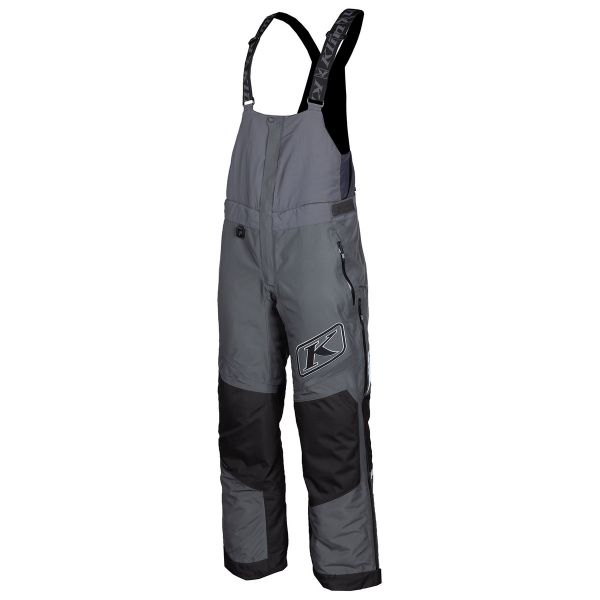 Bibs Klim Snowmobil Insulated Pants Klimate Bib Short Asphalt/Black
