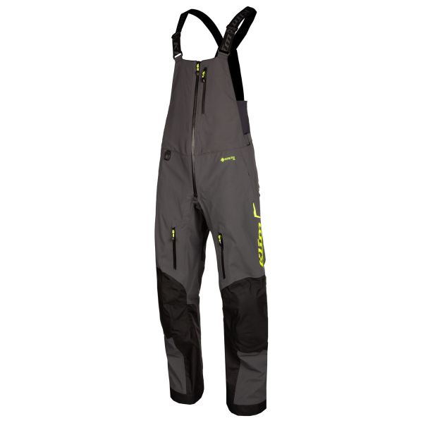  Klim Non-Insulated Snowmobil Pants Togwotee Bib Short Asphalt Hi-Vis