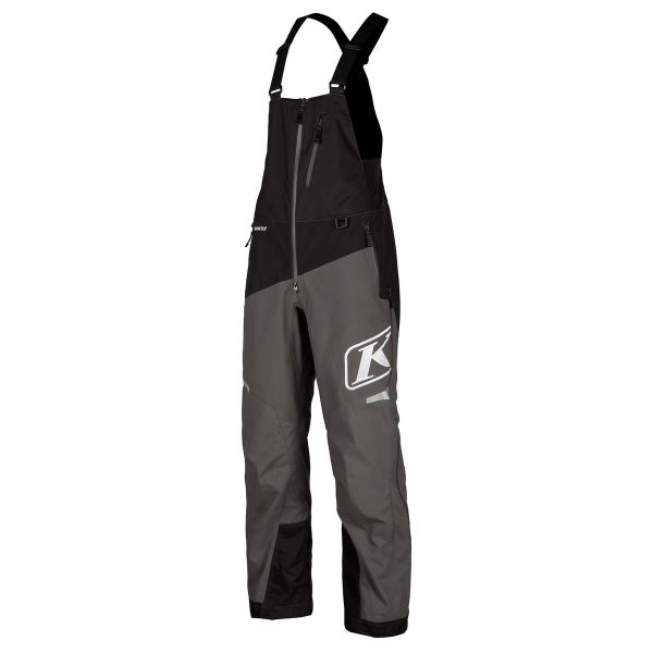  Klim Non-Insulated Snowmobil Pants Storm Bib Gray