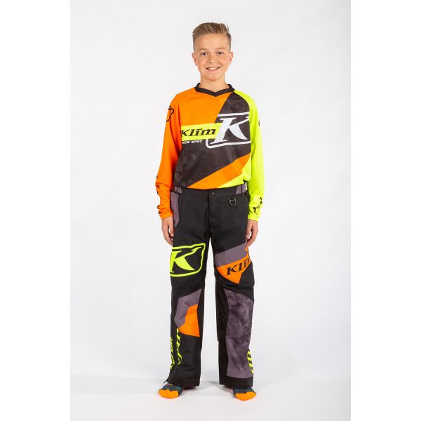  Klim Pantaloni Snowmobil Copii Revolt Non-Insulated Black/Hi-Vis