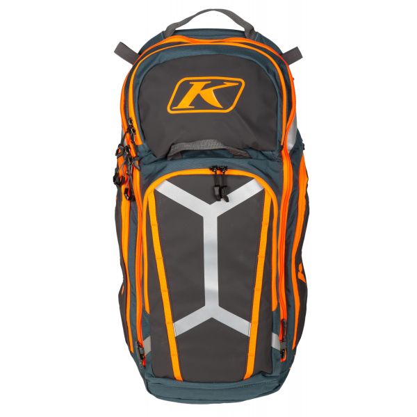 Adventure Back Packs Klim Arsenal 30 Backpack Petrol - Strike Orange