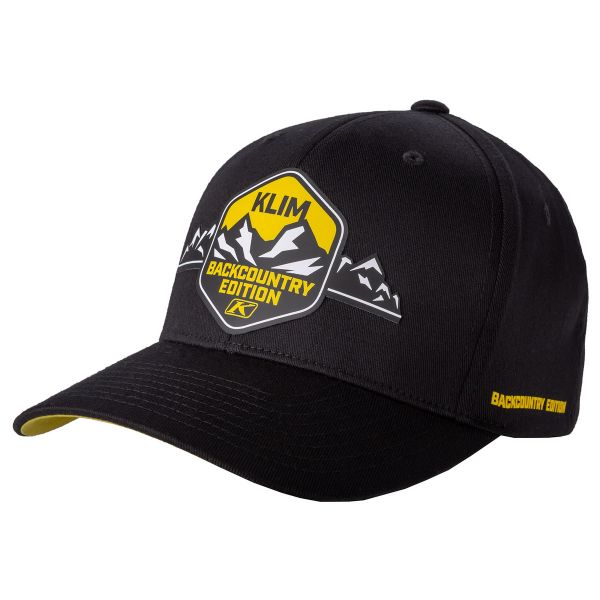 Caps and Beanies Klim Backcountry Edition Hat Black/Yellow 2022