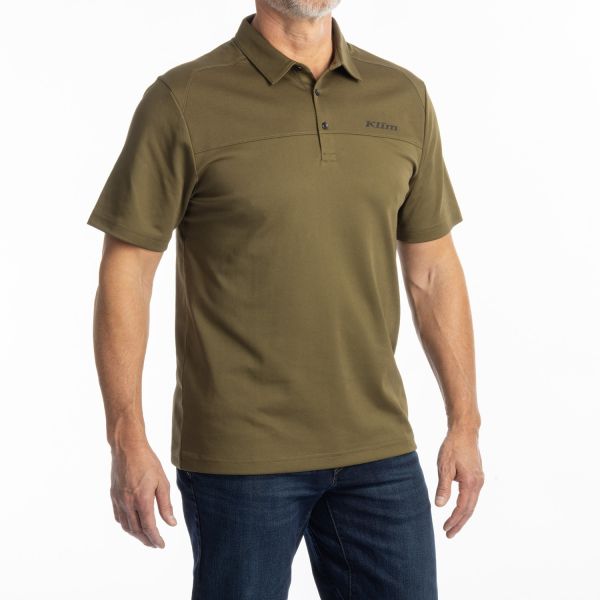 Tricouri/Camasi Casual Klim Tricou Atlas Polo Dark Olive 25