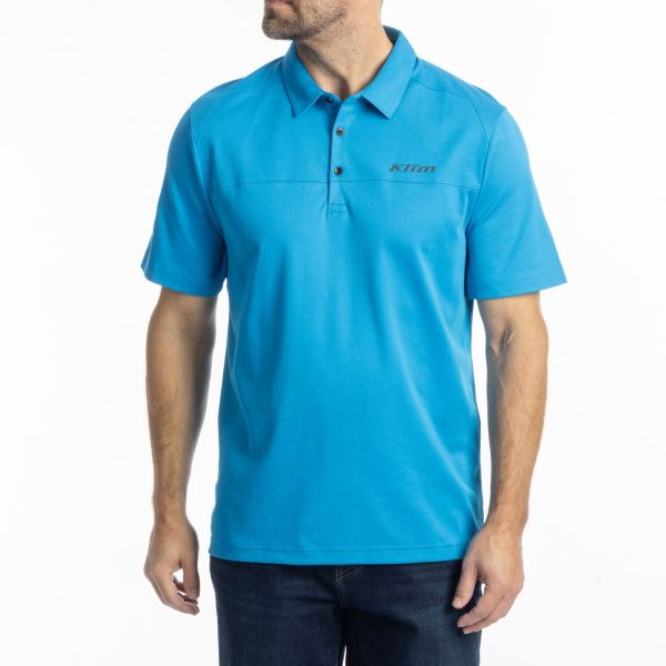 Tricouri/Camasi Casual Klim Tricou Atlas Polo Methyl Blue 25