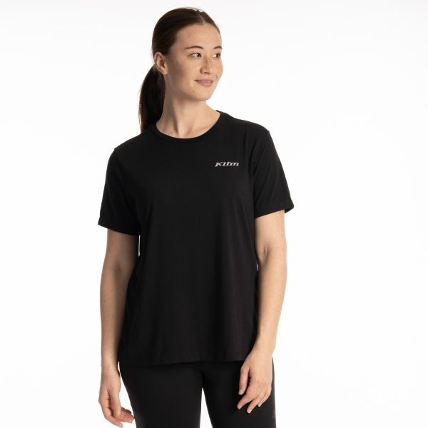 Tricouri/Camasi Casual Klim Tricou Canyon Tri-blend Black/Wisteria 24