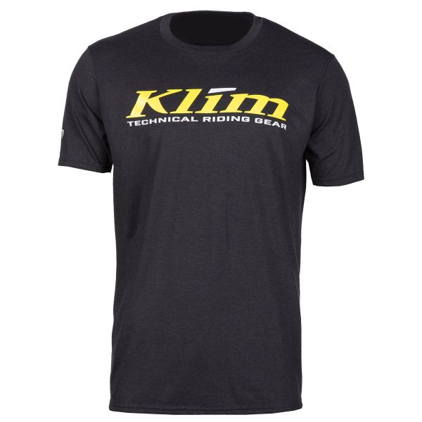 Casual T-shirts/Shirts Klim K Corp SS T Black/Yellow 24