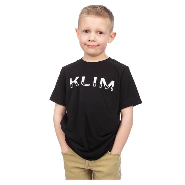 Tricouri/Camasi Casual Klim Tricou Copii Petrol Tri-blend Black/White 25