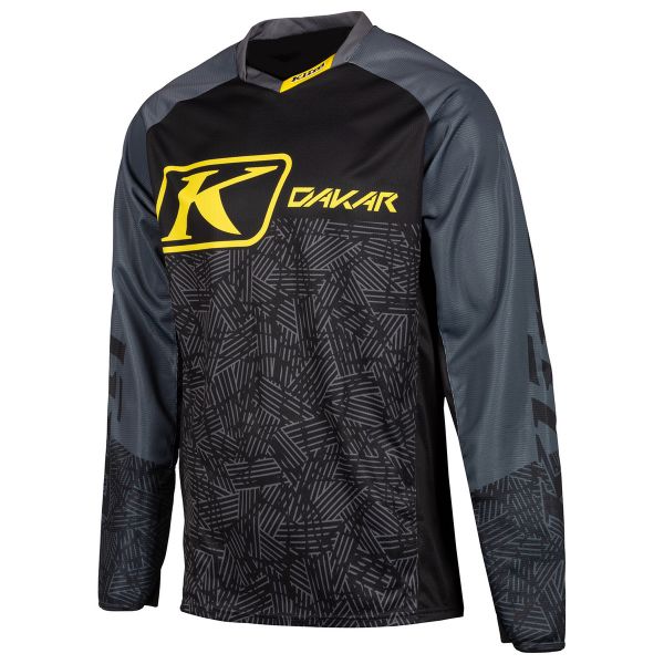 Tricouri MX-Enduro Klim Tricou Enduro Dakar Dark Gray