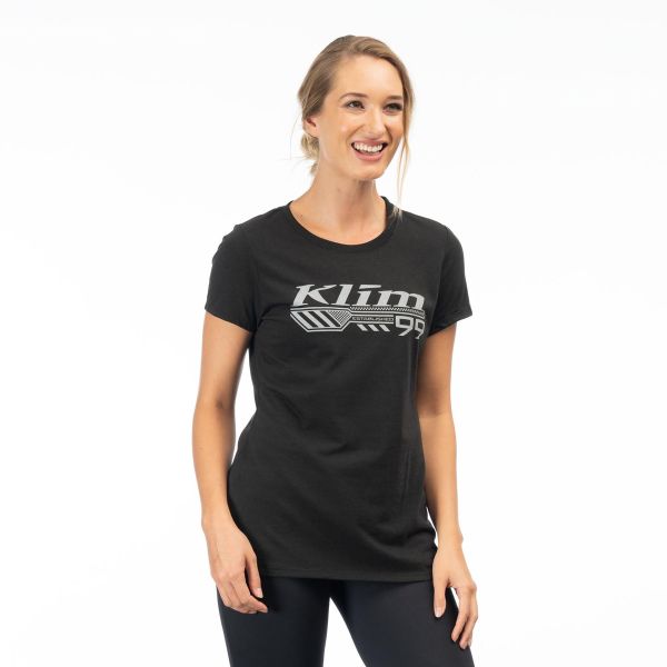 Casual T-shirts/Shirts Klim Foundation Tri-blend Tee Black/High-rise 24