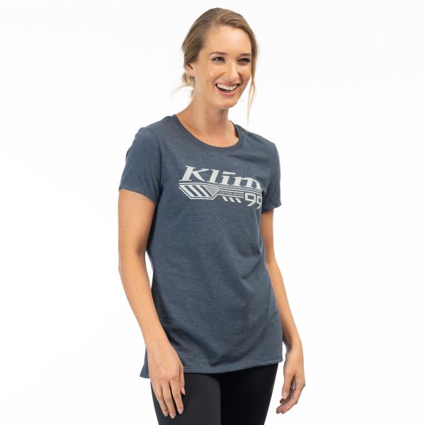 Casual T-shirts/Shirts Klim Foundation Tri-blend Tee Navy Frost/Papyrus 24