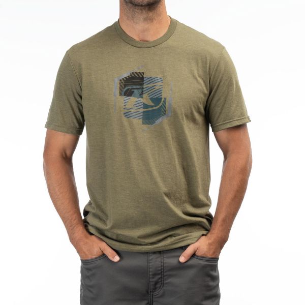 Casual T-shirts/Shirts Klim K Shield Crest Tri-blend Tee Military Green Frost/Dark Sea 24