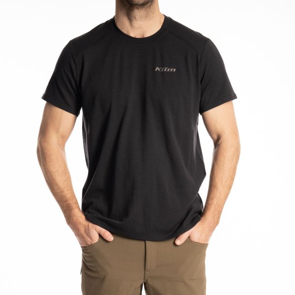Tricouri/Camasi Casual Klim Tricou Mesa Falls Wool Black 25