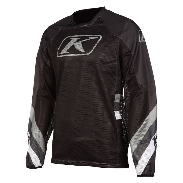 Tricouri MX-Enduro Klim Tricou Moto Enduro Mojave Black/Monument Gray 23