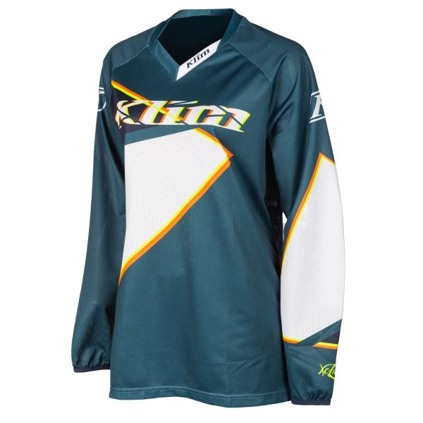 Jerseys MX-Enduro Klim Women's XC Lite Jersey Shattered Petrol