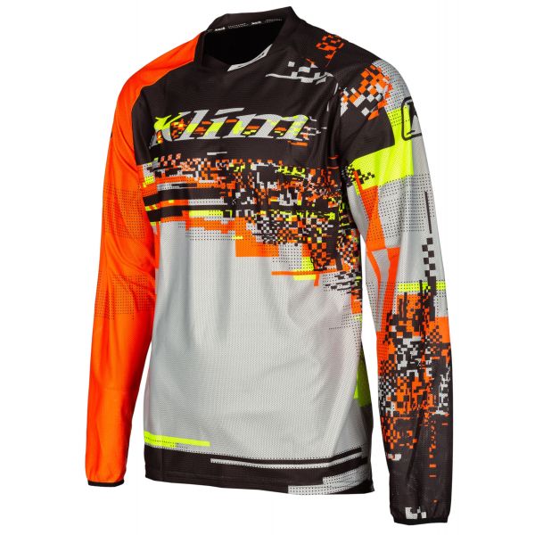  Klim Tricou Enduro XC Lite Digital Chaos Orange