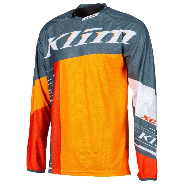 Tricouri MX-Enduro Copii Klim Tricou MX Copii XC Lite Striking Petrol