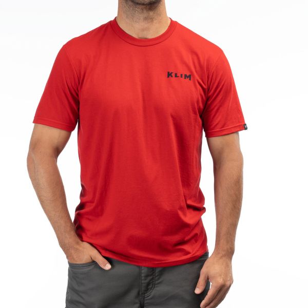 Casual T-shirts/Shirts Klim Pinned Tri-blend Tee Classic Red/Imperial Blue 24