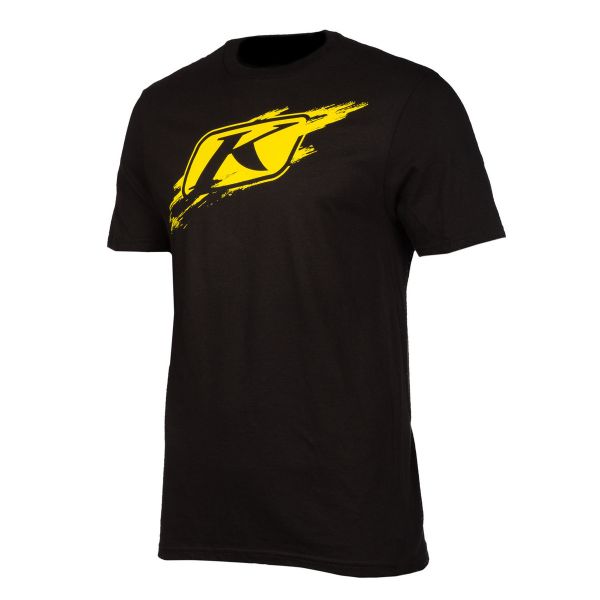 Casual T-shirts/Shirts Klim Scuffed SS T Black/Klim Yellow