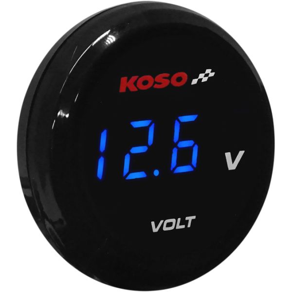 Electrical Accessories for Handlebar Koso North America Volt Meter Blue Ba067B00