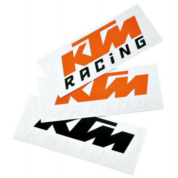 KTM Lifestyle Accessories KTM LOGO STICKER (black / white)