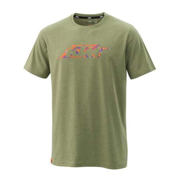 Casual T-shirts/Shirts KTM CAMO TEE GREEN MELANGE KTM