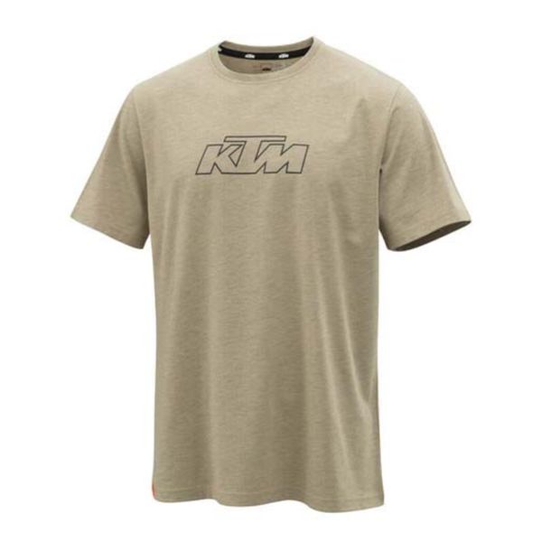 Casual T-shirts/Shirts KTM ESSENTIAL TEE SAND MELANGE KTM