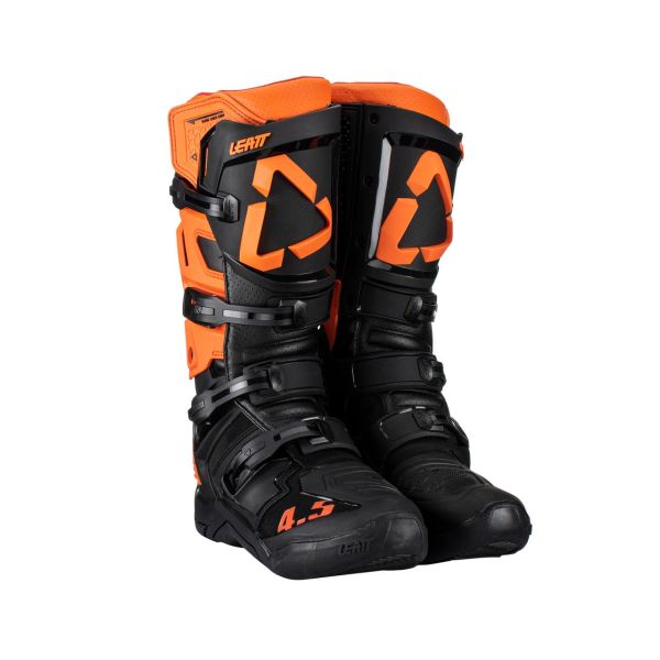 Cizme MX-Enduro Leatt Cizme Moto MX/Enduro 4.5 Flexlock Black/Orange 24