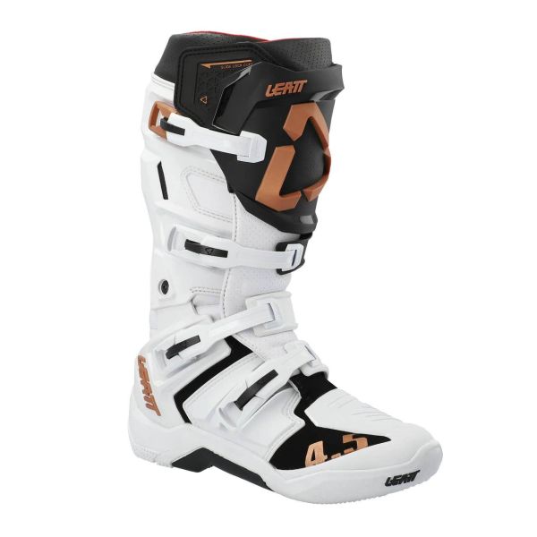 Boots MX-Enduro Leatt Moto Boots Enduro 4.5 Flexlock White/Black/Gold 24