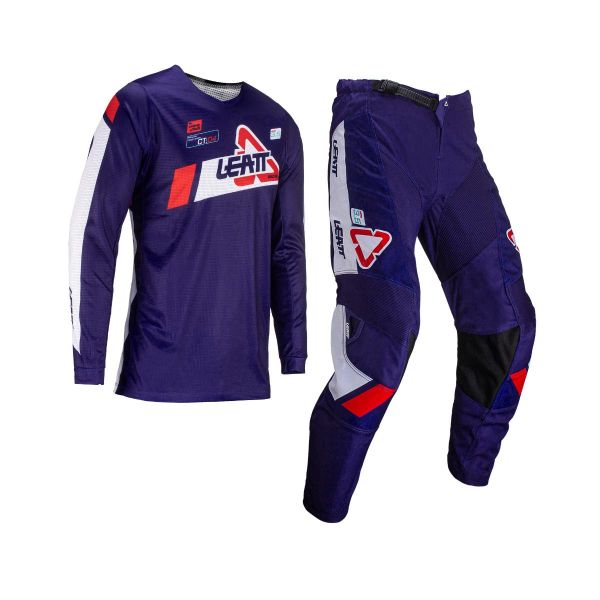  Leatt Combo Tricou + Pantaloni Ride Kit Moto 3.5 Royal 2024