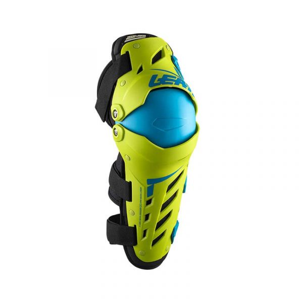  Leatt Genunchiere Moto MX Knee/Shin Guard Dual Axis Lime/Blue
