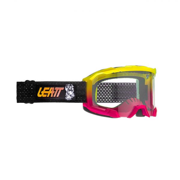 Goggles MX-Enduro Leatt Goggle MX Velocity 4.0 MTB YELLOW/PINK/BLACK