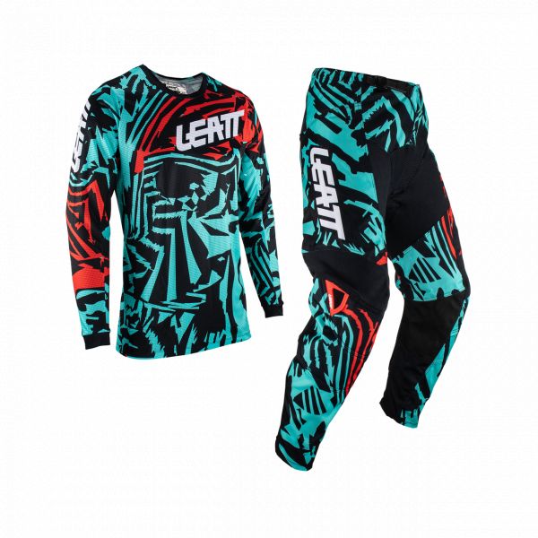  Leatt Youth Combo Jersey + Pants Ride Kit Moto 3.5 Fuel