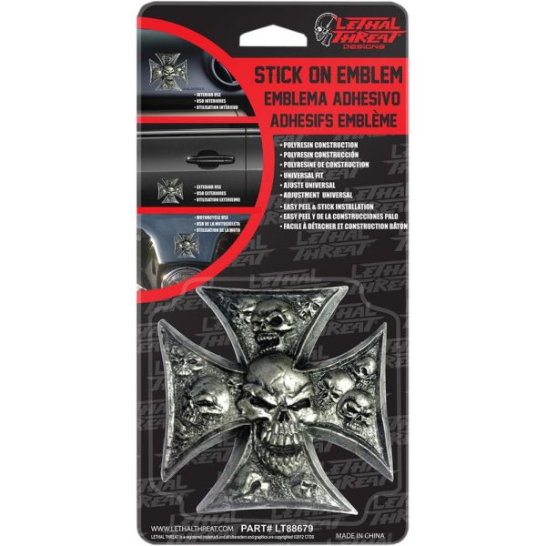 Various Accessories Lethal Threat Emblem Iron Cross Skulls
