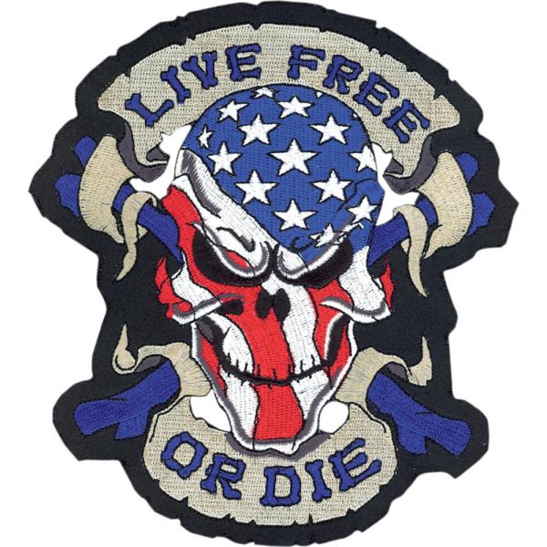 Various Accessories Lethal Threat Patch Live Free Or Die Decal