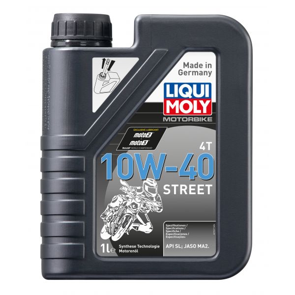 4 stokes engine oil Liqui Moly ENGINE OIL MOTORBIKE 4T 10W-40 SYNTHETIC TECHNOLOGY 1 LITER