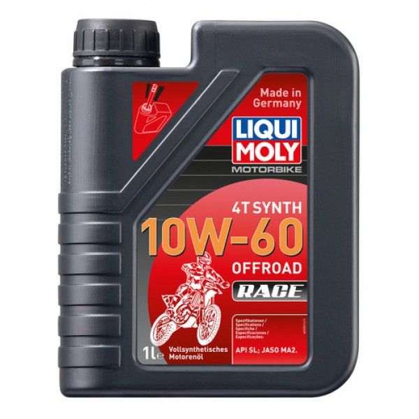  Liqui Moly ENGINE OIL MOTORBIKE 4T 10W-60 FULLY SYNTHETIC 1 LITER 3053