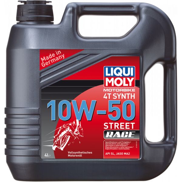 4 stokes engine oil Liqui Moly Engine Oil Motorbike 4t 10w50 Fully Synthetic 4 Liter 1686