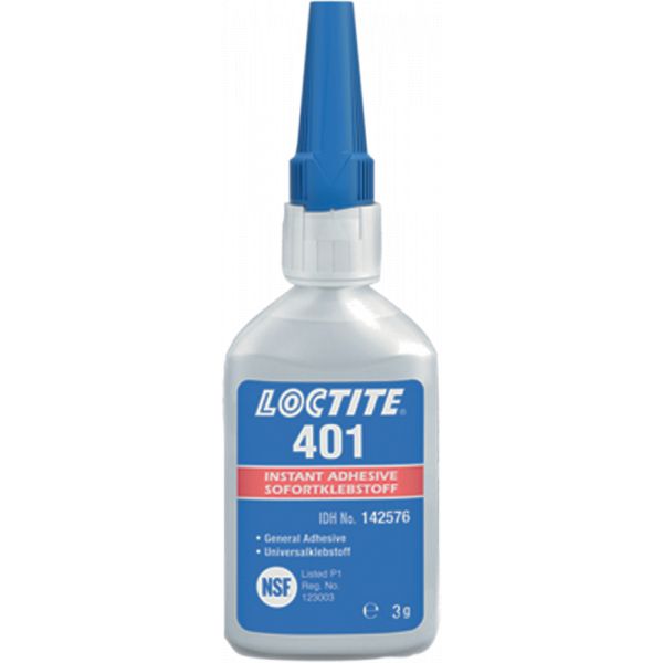 Maintenance Loctite 401 Instant Adhesive Low Viscosity Tube 3gr Clear - 195904