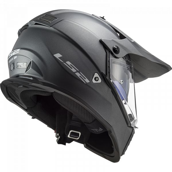  LS2 Atv Helmet MX436 Pioneer Evo Matt Titanium