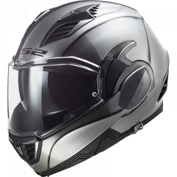  LS2 Flip-Up Motorcycle Helmet FF900 Valiant Ii Jeans Titanium