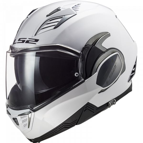  LS2 Flip-Up Motorcycle Helmet FF900 Valiant Ii Solid White