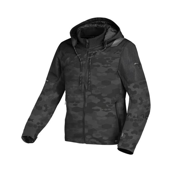 Geci Moto Textil Macna Geaca Moto Tetila WP RACOON Black/Grey Camo