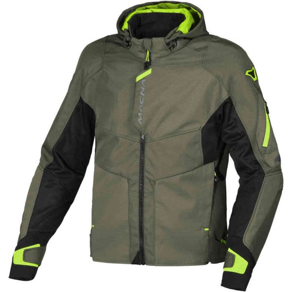 Textile jackets Macna Textile Moto Jacket Beacon WP Light Green/Flo Yellow