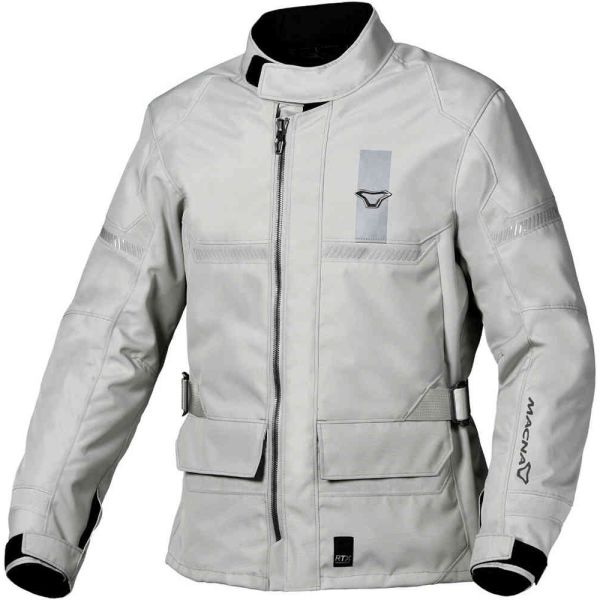 Textile jackets Macna Textile Moto Jacket Velotura Light Gray