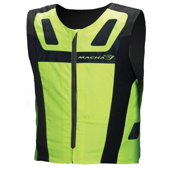 Textile jackets Macna Moto Vest Vision 4 All Plus Yellow Fluo