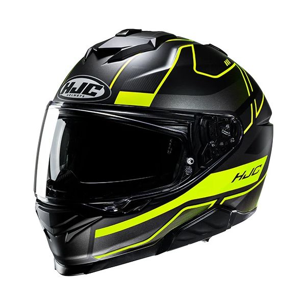Full face helmets HJC Full-Face Moto Helmet i71 Iorix Black/Yellow Fluo 24