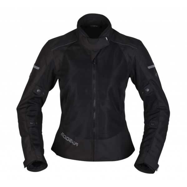 Textile Womens Jackets Modeka Textile Moto Jacket Lady Veo Air Black